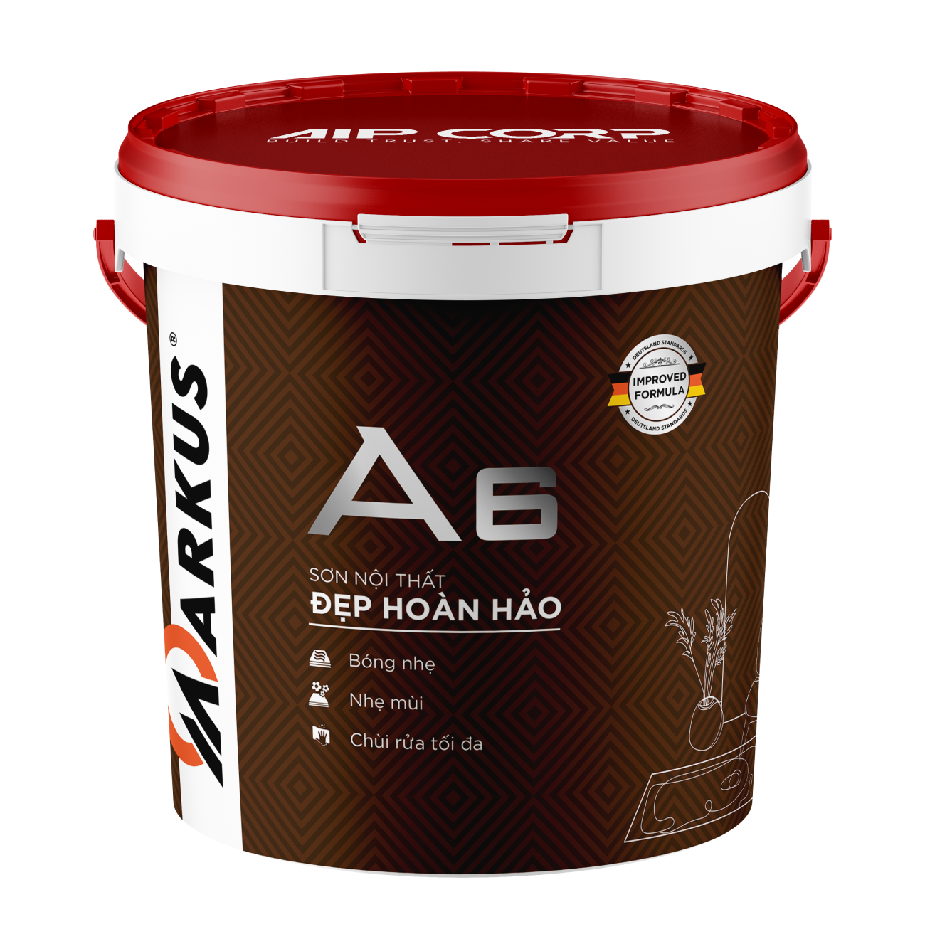 Sơn nội thất Đẹp hoàn hảo MARKUS A6
