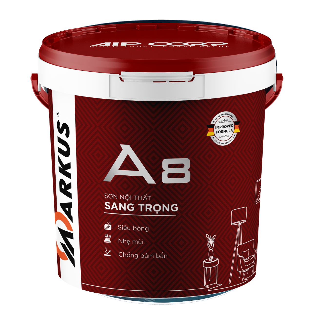 Sơn nội thất Sang trọng MARKUS A8